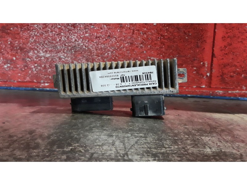 Recambio de caja precalentamiento para renault kangoo  | 0.08 - ...  | 0.08 - ... referencia OEM IAM 8200558438A RCS812  Recambio de caja precalentamiento para renault kangoo  | 0.08 - ...  | 0.08 - ... referencia OEM IAM 8200558438A RCS812