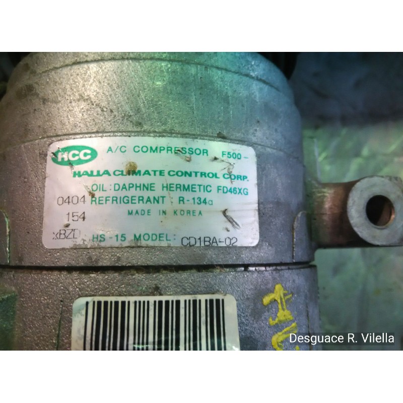 Recambio de compresor aire acondicionado para hyundai coupe (j2) 1.6 fx coupe | 06.97 - ... 1.6 fx coupe | 06.97 - ... referenci