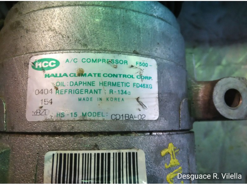 Recambio de compresor aire acondicionado para hyundai coupe (j2) 1.6 fx coupe | 06.97 - ... 1.6 fx coupe | 06.97 - ... referenci