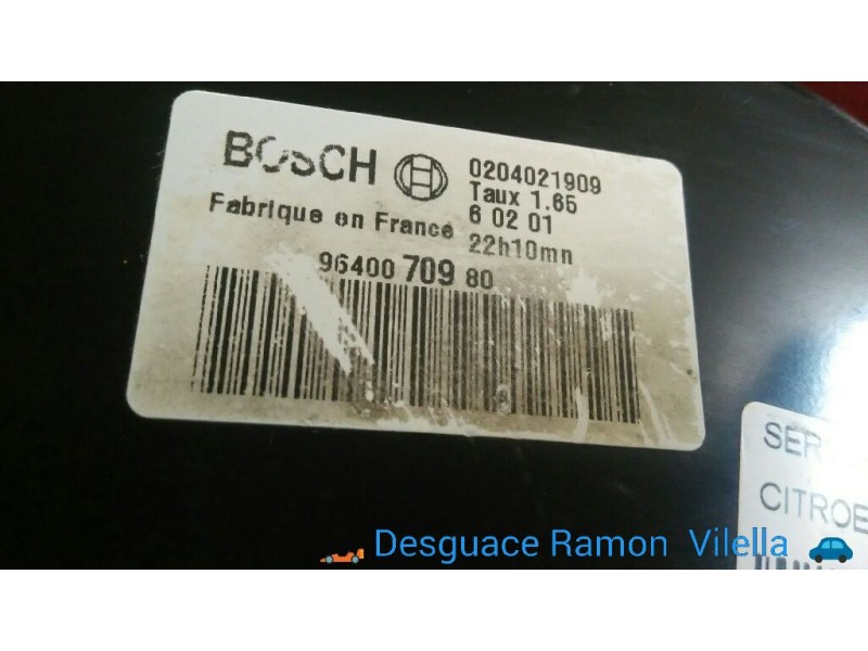 Recambio de servofreno para citroen c5 berlina 2.0 hdi | 0.01 - 0.04 2.0 hdi | 0.01 - 0.04 referencia OEM IAM 0204021909 9640070