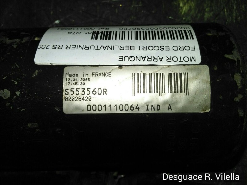 Recambio de motor arranque para ford escort berlina/turnier rs 2000 berlina | 0.91 - ... rs 2000 berlina | 0.91 - ... referencia