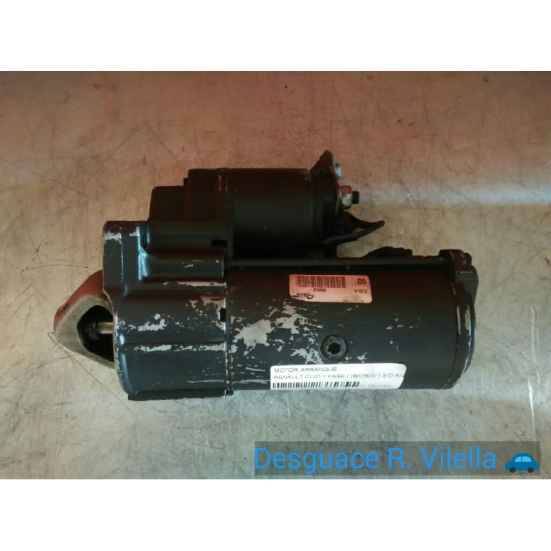 Recambio de motor arranque para renault clio ii fase i (b/cbo) 1.9 d alize | 12.99 - ... 1.9 d alize | 12.99 - ... referencia OE