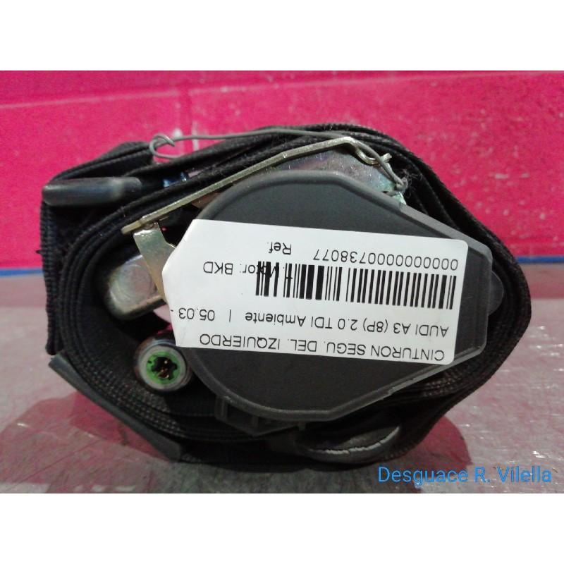 Recambio de cinturon segu. delantero izquierdo para audi a3 (8p) 2.0 tdi ambiente | 05.03 - 12.08 2.0 tdi ambiente | 05.03 - 12.