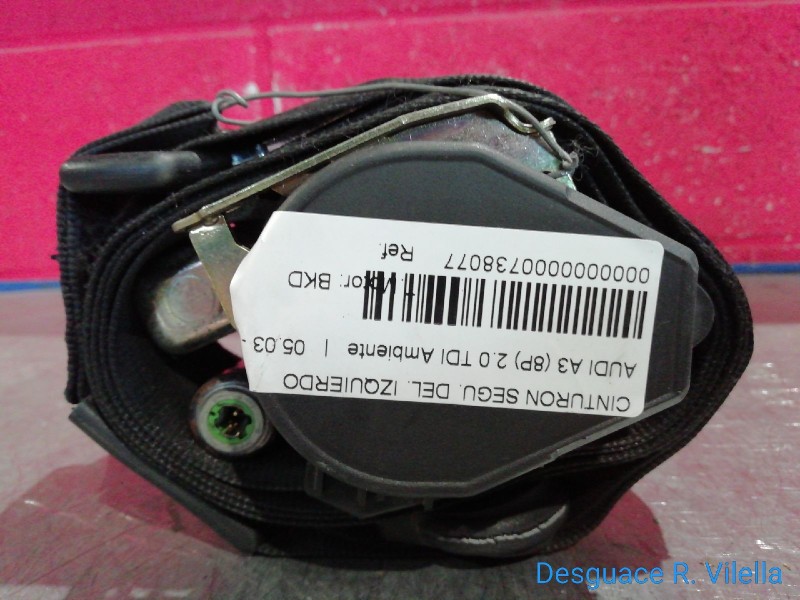 Recambio de cinturon segu. delantero izquierdo para audi a3 (8p) 2.0 tdi ambiente | 05.03 - 12.08 2.0 tdi ambiente | 05.03 - 12.