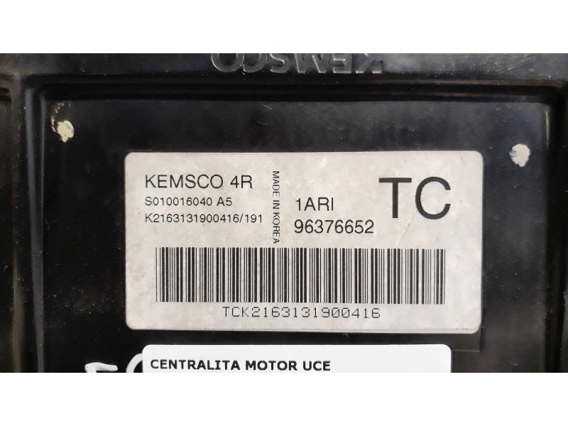 Recambio de centralita motor uce para daewoo kalos  | 0.02 - 0.04  | 0.02 - 0.04 referencia OEM IAM S010016040 96376652 