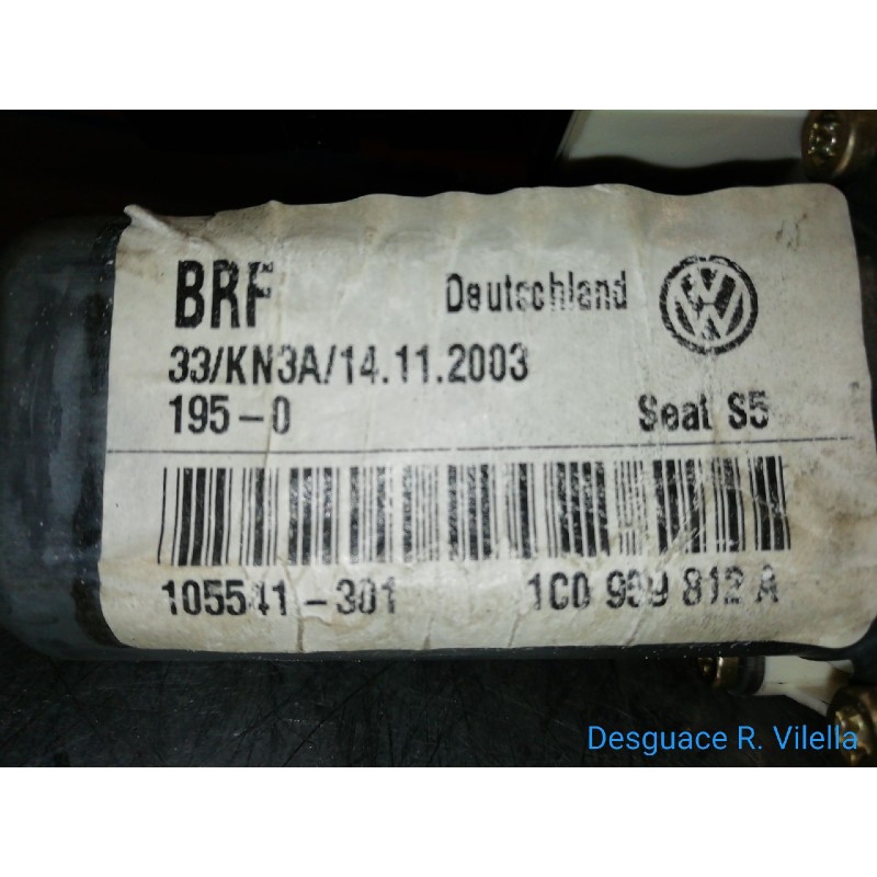 Recambio de motor elevalu. tras. derecho para seat leon (1m1) sport f.r. | 04.02 - 12.05 sport f.r. | 04.02 - 12.05 referencia O Recambio de motor elevalu. tras. derecho para seat leon (1m1) sport f.r. | 04.02 - 12.05 sport f.r. | 04.02 - 12.05 referencia O