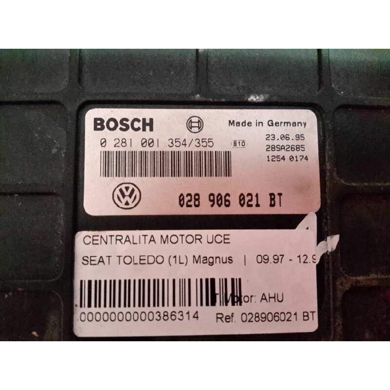 Recambio de centralita motor uce para seat toledo (1l) magnus | 09.97 - 12.99 magnus | 09.97 - 12.99 referencia OEM IAM 02810013