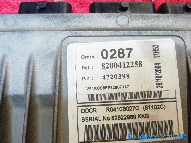 Recambio de centralita motor uce para renault kangoo (f/kc0) 1.5 dci diesel | 0.03 - ... 1.5 dci diesel | 0.03 - ... referencia 