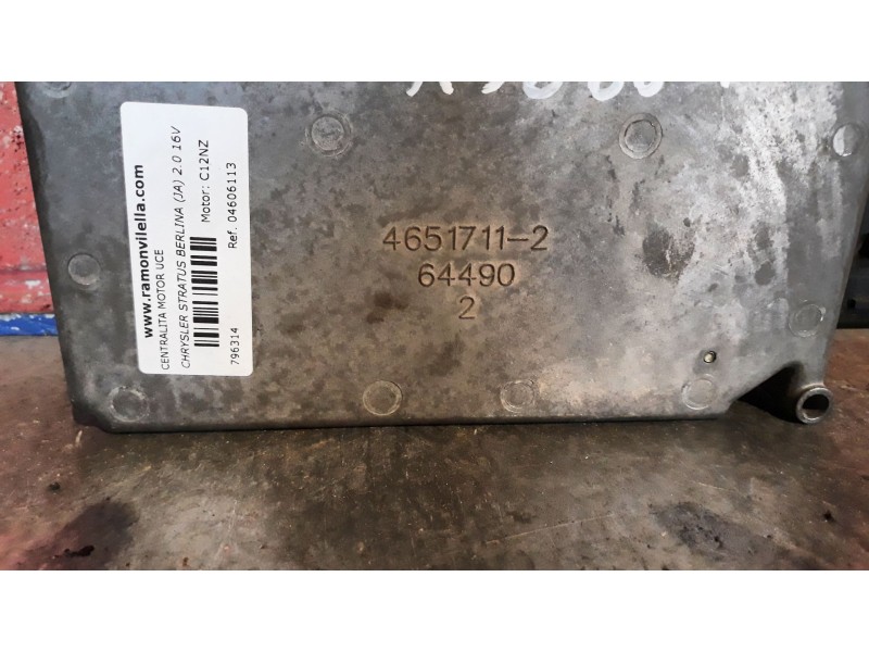 Recambio de centralita motor uce para chrysler stratus berlina (ja) 2.0 16v cat | 0.94 - 0.01 2.0 16v cat | 0.94 - 0.01 referenc