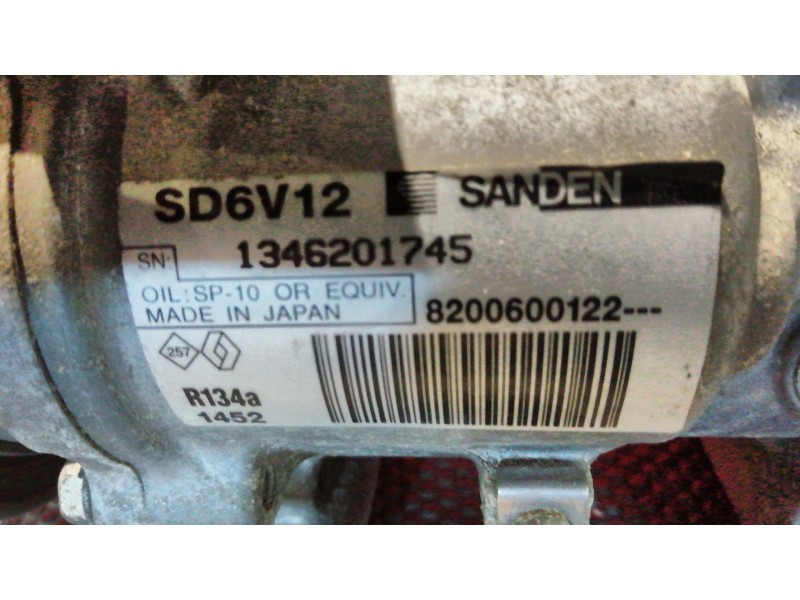 Recambio de compresor aire acondicionado para renault clio iii 1.4 16v | 0.05 - ... 1.4 16v | 0.05 - ... referencia OEM IAM 1452