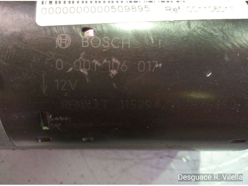 Recambio de motor arranque para renault laguna ii (bg0) dynamique | 0.01 - ... dynamique | 0.01 - ... referencia OEM IAM 0011060