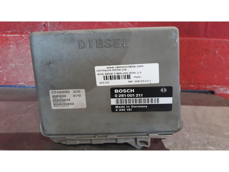 Recambio de centralita motor uce para bmw serie 3 berlina (e36) 2.5 turbodiesel cat | 0.90 - 0.98 2.5 turbodiesel cat | 0.90 - 0