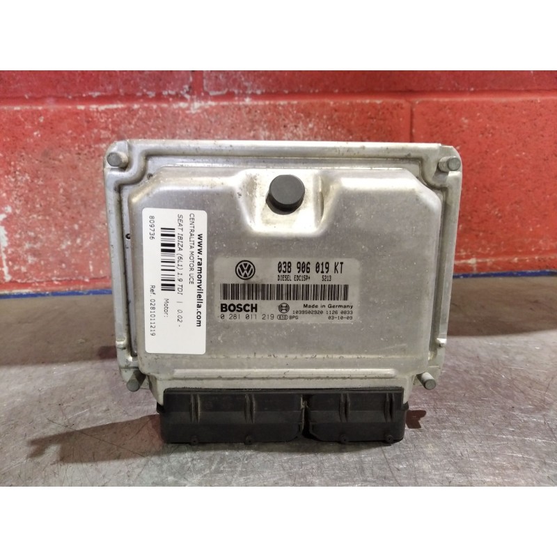 Recambio de centralita motor uce para seat ibiza (6l1) 1.9 tdi | 0.02 - ... 1.9 tdi | 0.02 - ... referencia OEM IAM 0281011219  