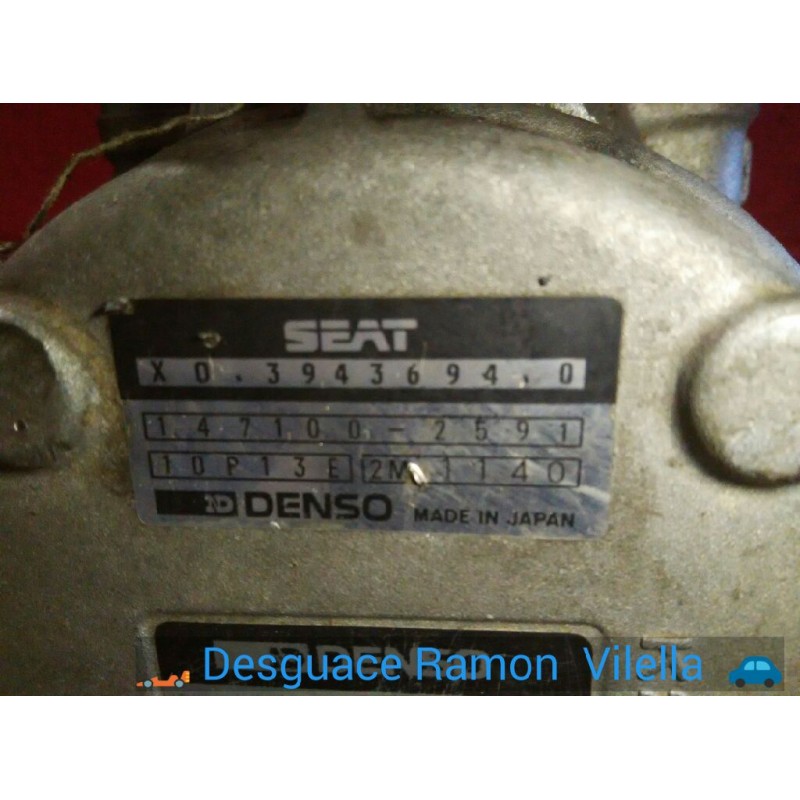 Recambio de compresor aire acondicio. para seat ibiza gl | 0.85 - ... gl | 0.85 - ... referencia OEM IAM X039436940 1471002591 