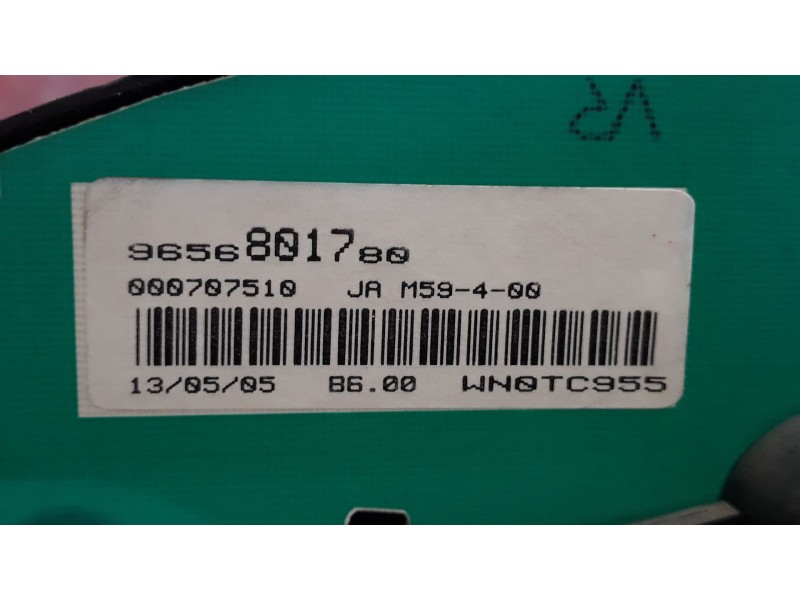 Recambio de cuadro instrumentos para citroen berlingo referencia OEM IAM 9656801780   Recambio de cuadro instrumentos para citroen berlingo referencia OEM IAM 9656801780