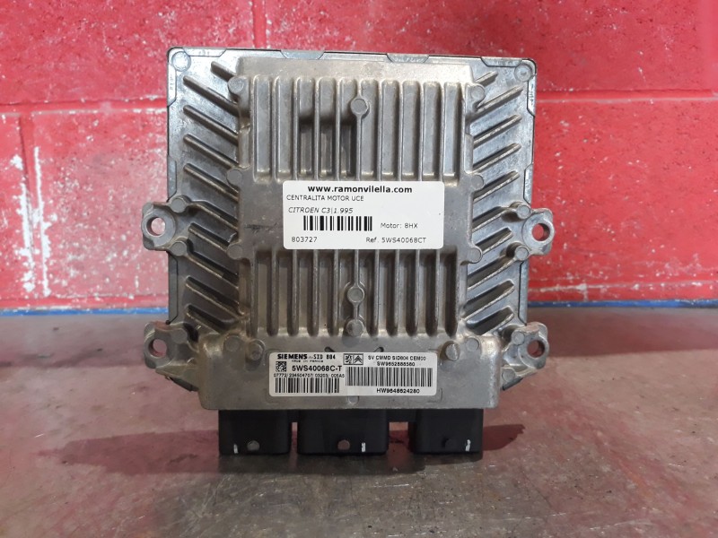 Recambio de centralita motor uce para citroen c3 referencia OEM IAM 5WS40068CT 9652888580 9648624280 Recambio de centralita motor uce para citroen c3 referencia OEM IAM 5WS40068CT 9652888580 9648624280