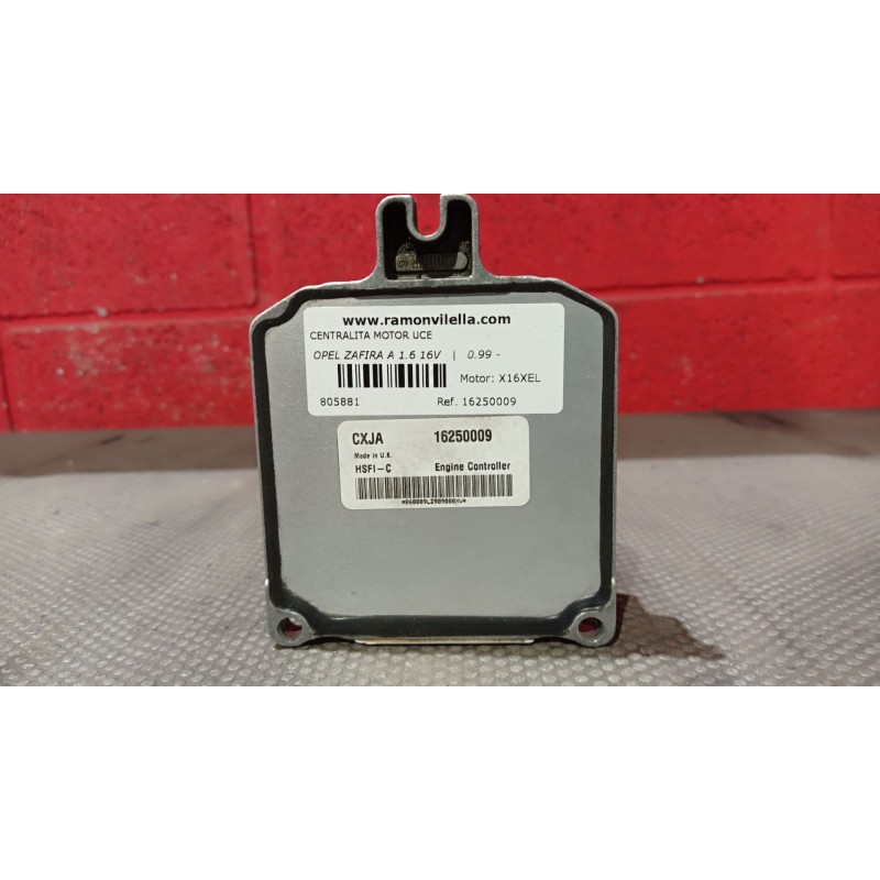 Recambio de centralita motor uce para opel zafira a 1.6 16v | 0.99 - 0.05 1.6 16v | 0.99 - 0.05 referencia OEM IAM 16250009  