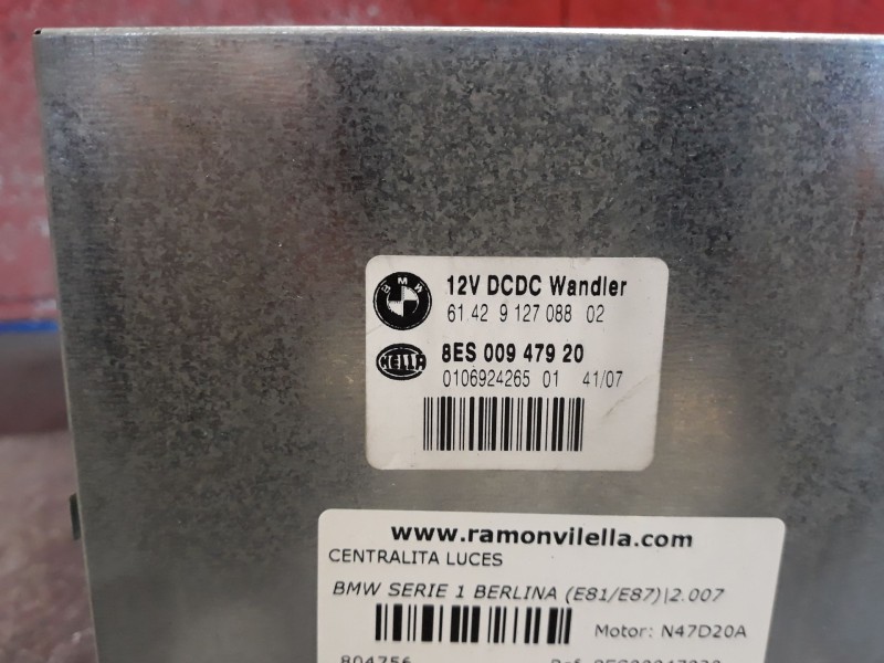Recambio de centralita luces para bmw serie 1 berlina (e81/e87) 118d referencia OEM IAM 8ES00947920  