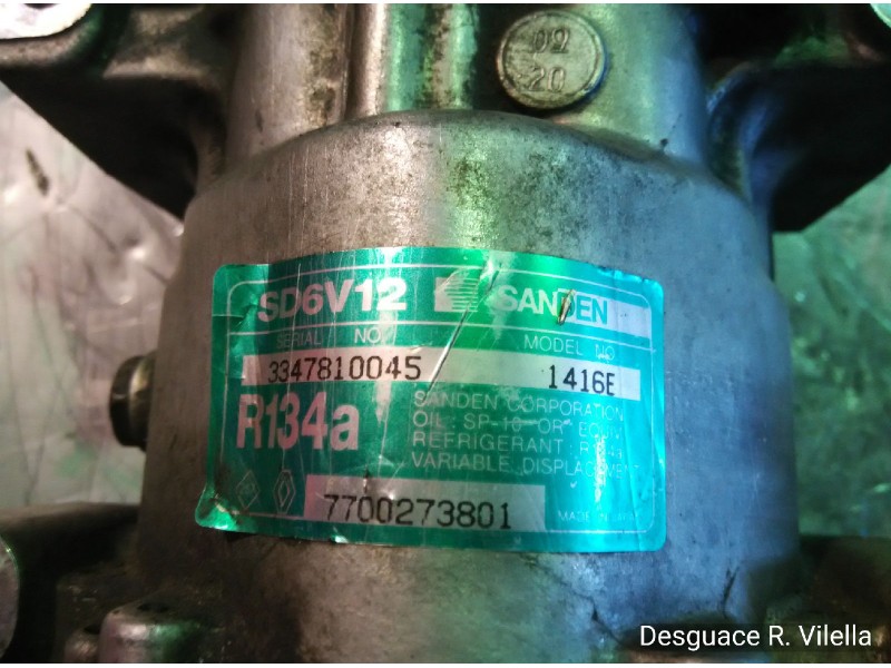 Recambio de compresor aire acondicionado para renault clio ii fase i (b/cbo) 1.4 alize | 06.98 - 12.00 1.4 alize | 06.98 - 12.00