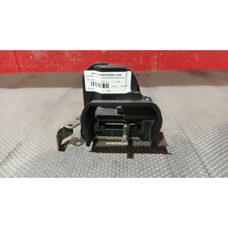 Recambio de cerradura puerta delantera derecha para fiat seicento (187) 1.1 | 0.98 - ... 1.1 | 0.98 - ... referencia OEM IAM   