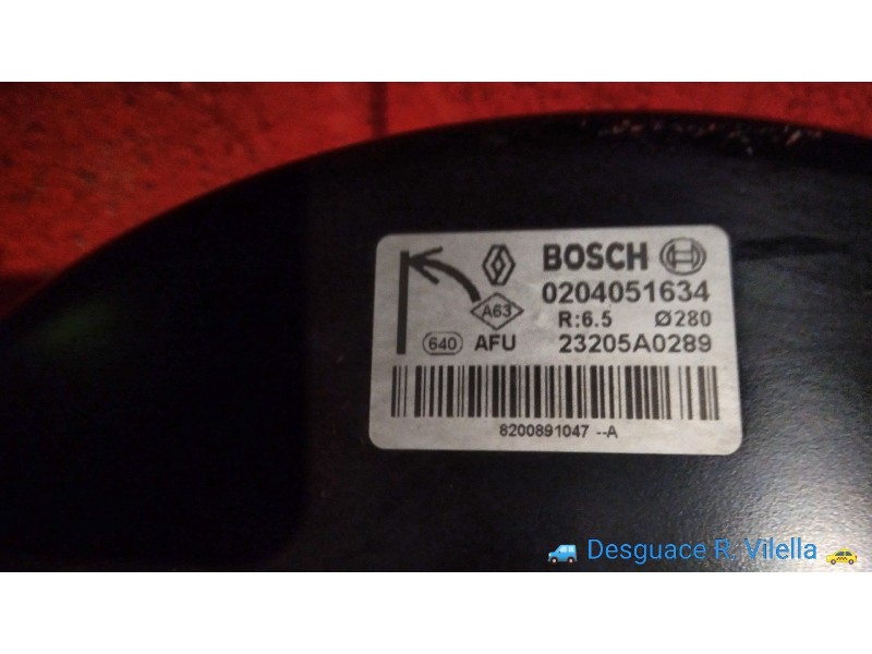 Recambio de servofreno para renault kangoo dynamique | 0.08 - ... dynamique | 0.08 - ... referencia OEM IAM 0204051634   Recambio de servofreno para renault kangoo dynamique | 0.08 - ... dynamique | 0.08 - ... referencia OEM IAM 0204051634