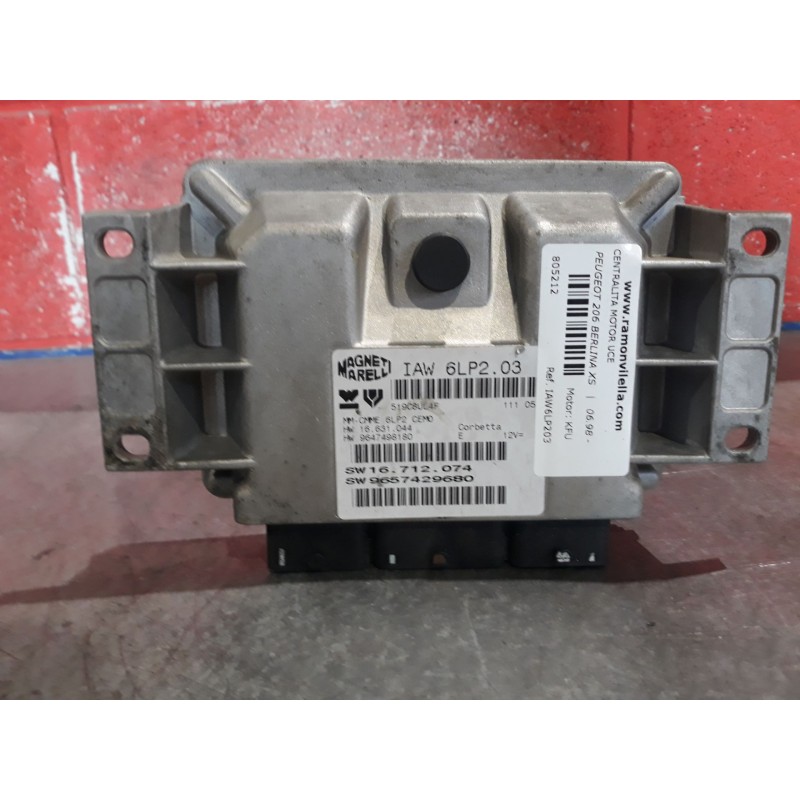 Recambio de centralita motor uce para peugeot 206 berlina xs | 06.98 - 12.00 xs | 06.98 - 12.00 referencia OEM IAM IAW6LP203 965