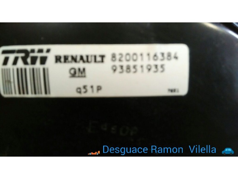 Recambio de servofreno para renault trafic combi (ab 4.01) 2.5 dci diesel cat | 0.01 - ... 2.5 dci diesel cat | 0.01 - ... refer