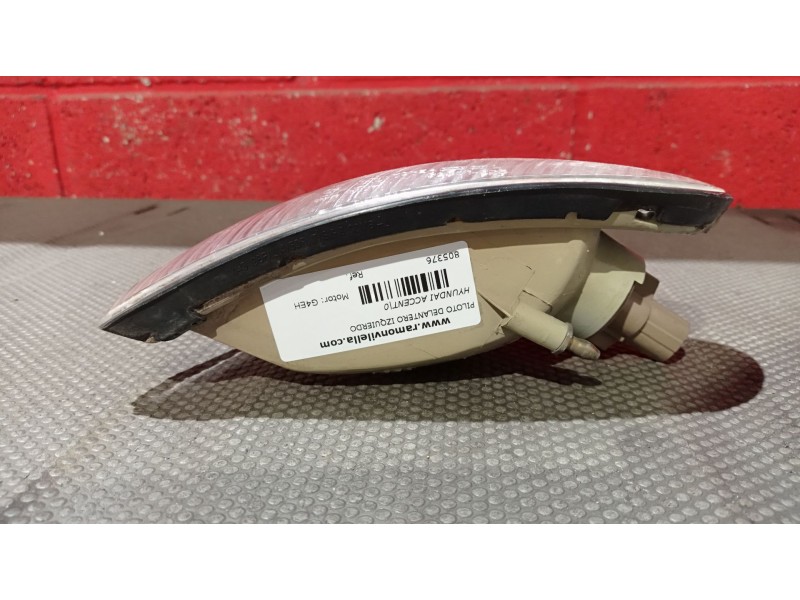 Recambio de piloto delantero izquierdo para hyundai accent referencia OEM IAM    Recambio de piloto delantero izquierdo para hyundai accent referencia OEM IAM