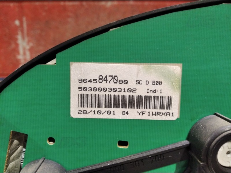 Recambio de cuadro instrumentos para peugeot 206 berlina 2.0 hdi cat | 0.98 - ... 2.0 hdi cat | 0.98 - ... referencia OEM IAM 96