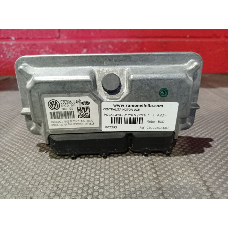 Recambio de centralita motor uce para volkswagen polo (9n3)  | 0.05 - ...  | 0.05 - ... referencia OEM IAM 03C906024AD  