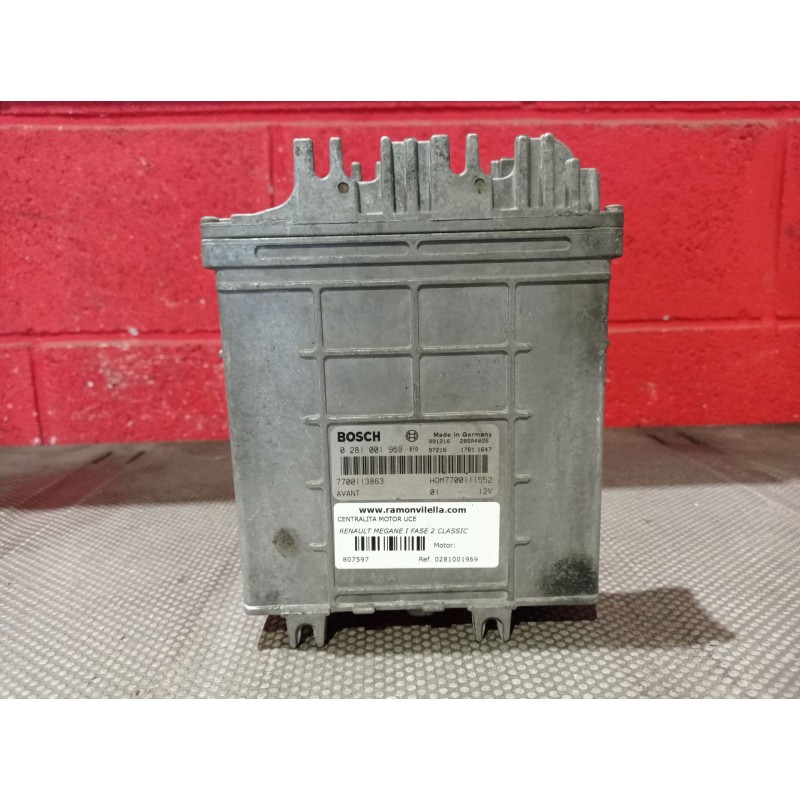 Recambio de centralita motor uce para renault megane i fase 2 classic (la..) 1.9 dci diesel cat referencia OEM IAM 0281001969 77