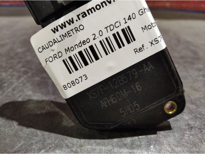 Recambio de caudalimetro para ford mondeo 2.0 tdci 140 ghia auto referencia OEM IAM XS7F12B579AA   Recambio de caudalimetro para ford mondeo 2.0 tdci 140 ghia auto referencia OEM IAM XS7F12B579AA