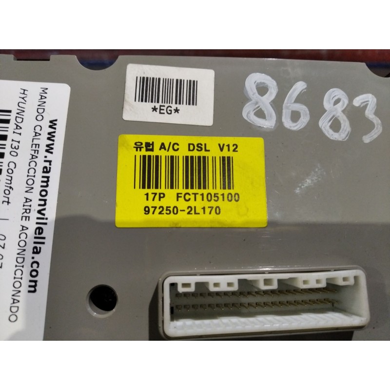 Recambio de mando calefaccion aire acondicionado para hyundai i30 comfort | 07.07 - 12.12 comfort | 07.07 - 12.12 referencia OEM