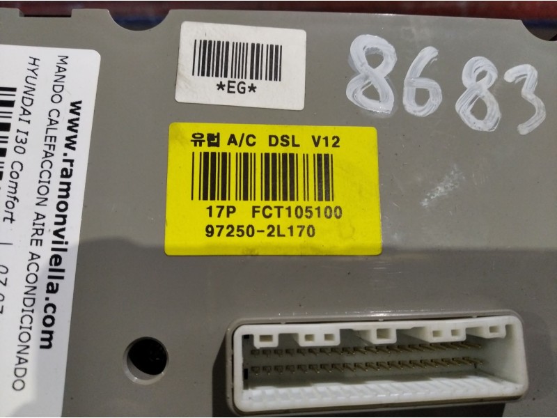 Recambio de mando calefaccion aire acondicionado para hyundai i30 comfort | 07.07 - 12.12 comfort | 07.07 - 12.12 referencia OEM