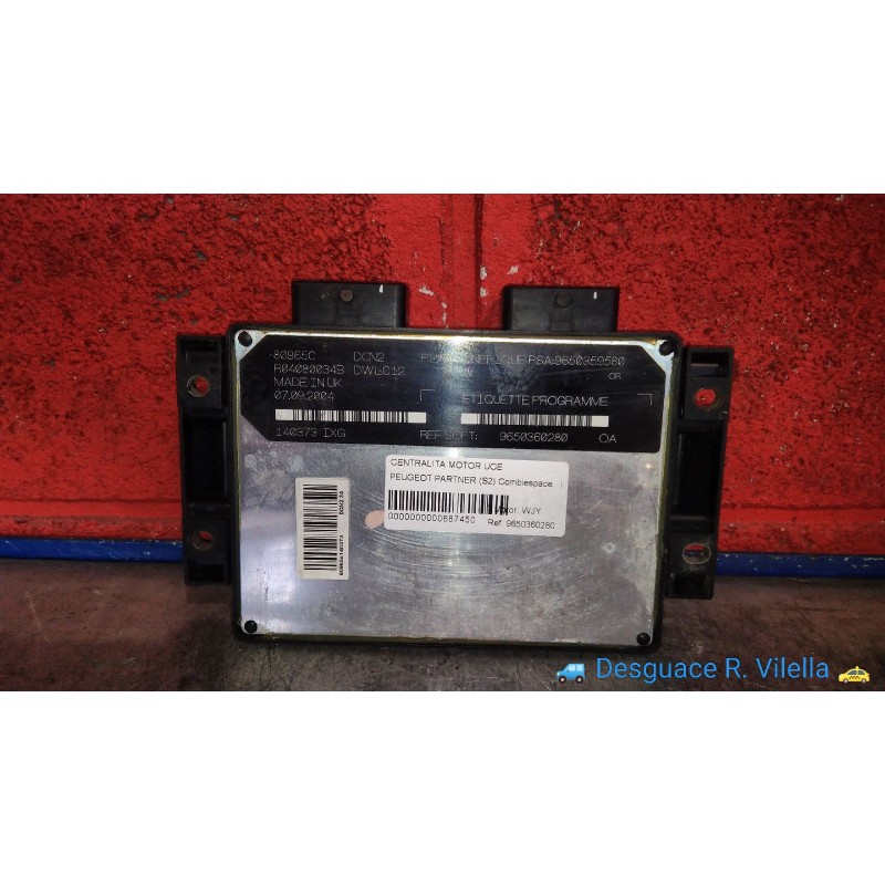 Recambio de centralita motor uce para peugeot partner (s2) combiespace | 11.02 - 12.08 combiespace | 11.02 - 12.08 referencia OE
