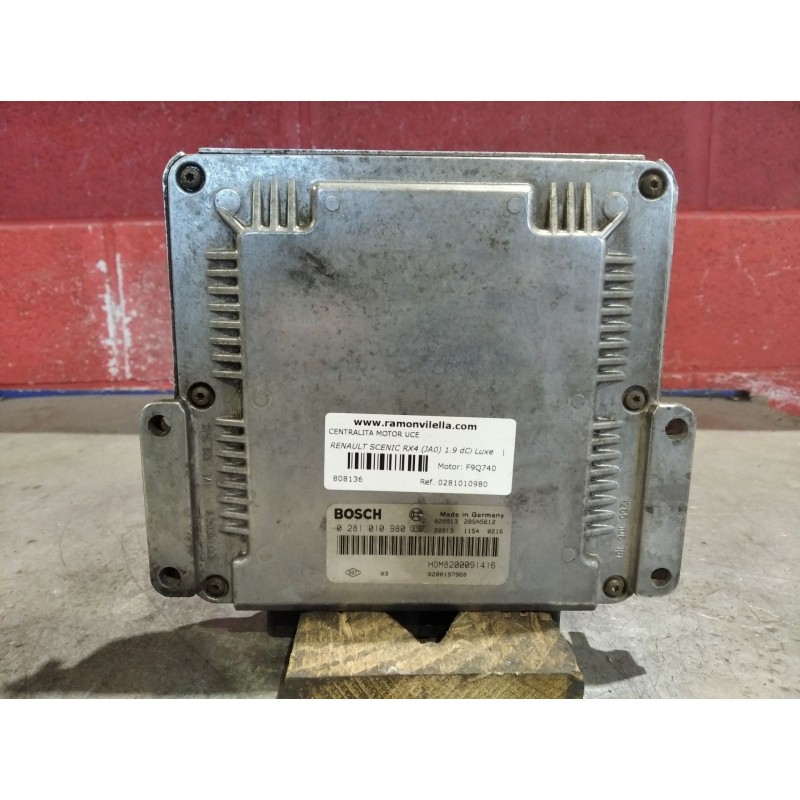 Recambio de centralita motor uce para renault scenic rx4 (ja0) 1.9 dci luxe | 0.00 - ... 1.9 dci luxe | 0.00 - ... referencia OE