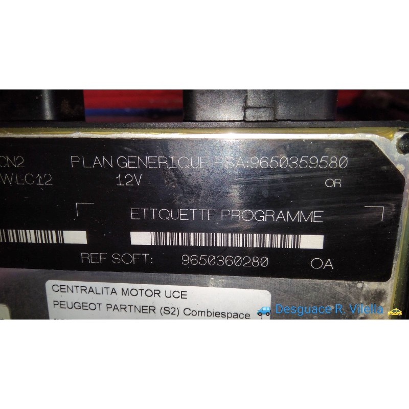 Recambio de centralita motor uce para peugeot partner (s2) combiespace | 11.02 - 12.08 combiespace | 11.02 - 12.08 referencia OE