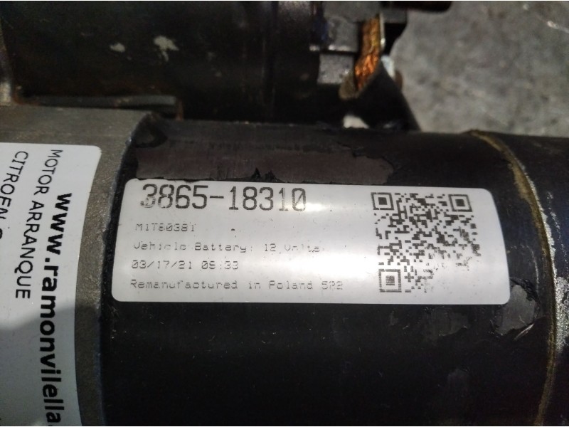 Recambio de motor arranque para citroen c15  | 0.85 - ...  | 0.85 - ... referencia OEM IAM M1T80381 386518310  Recambio de motor arranque para citroen c15  | 0.85 - ...  | 0.85 - ... referencia OEM IAM M1T80381 386518310