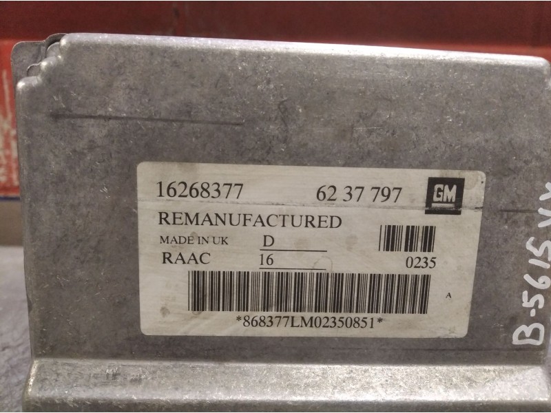 Recambio de centralita motor uce para opel astra g berlina referencia OEM IAM 6237797 16268377  Recambio de centralita motor uce para opel astra g berlina referencia OEM IAM 6237797 16268377