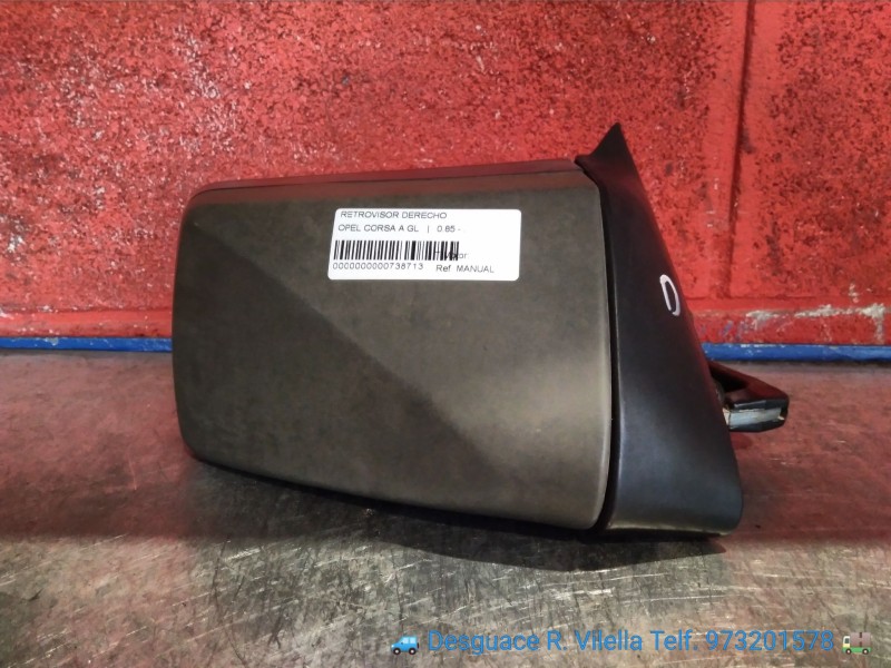 Recambio de retrovisor derecho para opel corsa a gl | 0.85 - ... gl | 0.85 - ... referencia OEM IAM MANUAL  