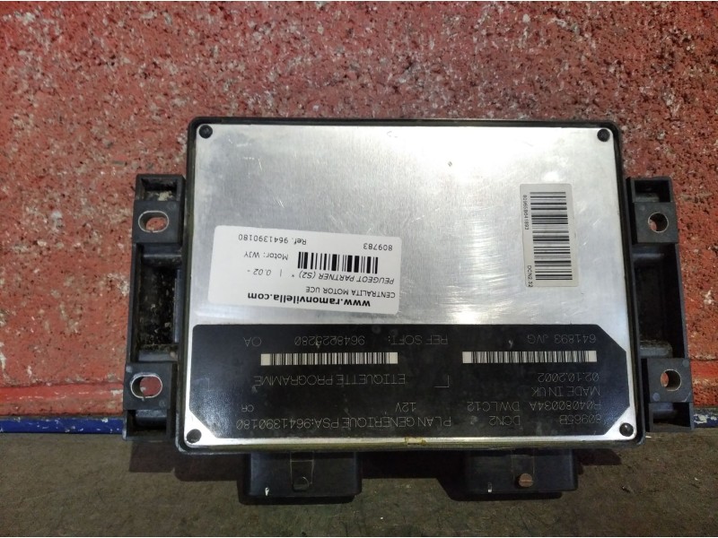 Recambio de centralita motor uce para peugeot partner (s2)  | 0.02 - 0.08  | 0.02 - 0.08 referencia OEM IAM 9641390180 964822528