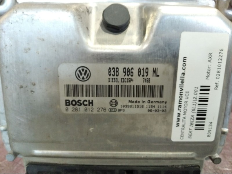Recambio de centralita motor uce para seat ibiza (6l1) referencia OEM IAM 0281012276  