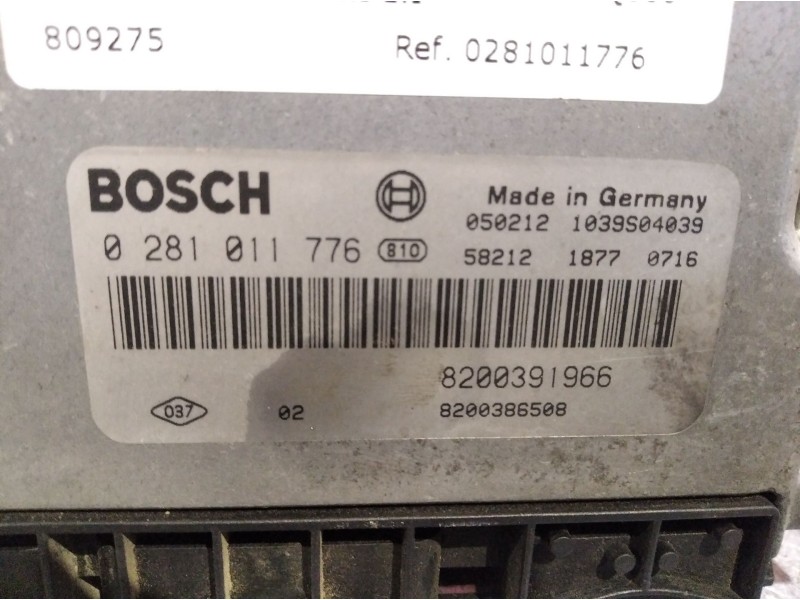 Recambio de centralita motor uce para renault megane ii berlina 5p 1.9 dci diesel | 0.00 - ... 1.9 dci diesel | 0.00 - ... refer