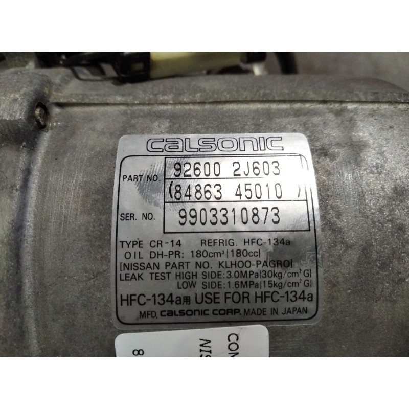 Recambio de compresor aire acondicionado para nissan primera berlina (p11) 2.0 turbodiesel cat | 0.96 - ... 2.0 turbodiesel cat 