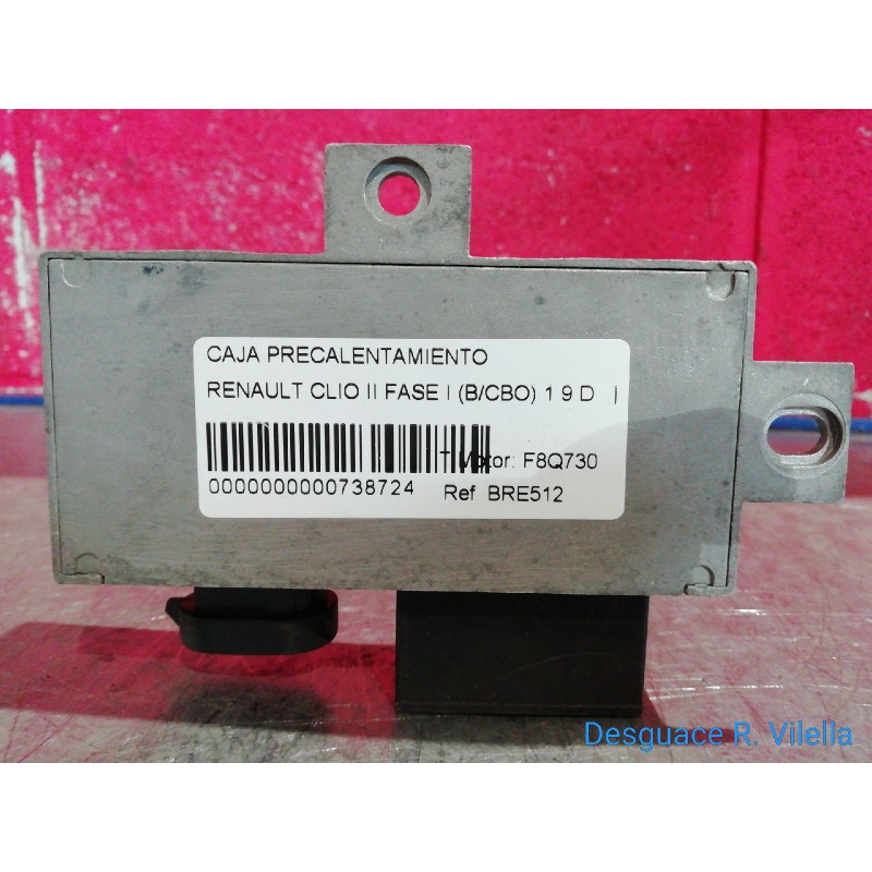 Recambio de caja precalentamiento para renault clio ii fase i (b/cbo) 1.9 d | 12.98 - 12.99 1.9 d | 12.98 - 12.99 referencia OEM
