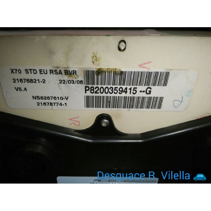 Recambio de cuadro instrumentos para renault master ii phase 2 caja cerrada l1h1 caja cerrada 3.3 to | 09.03 - 12.06 l1h1 caja c