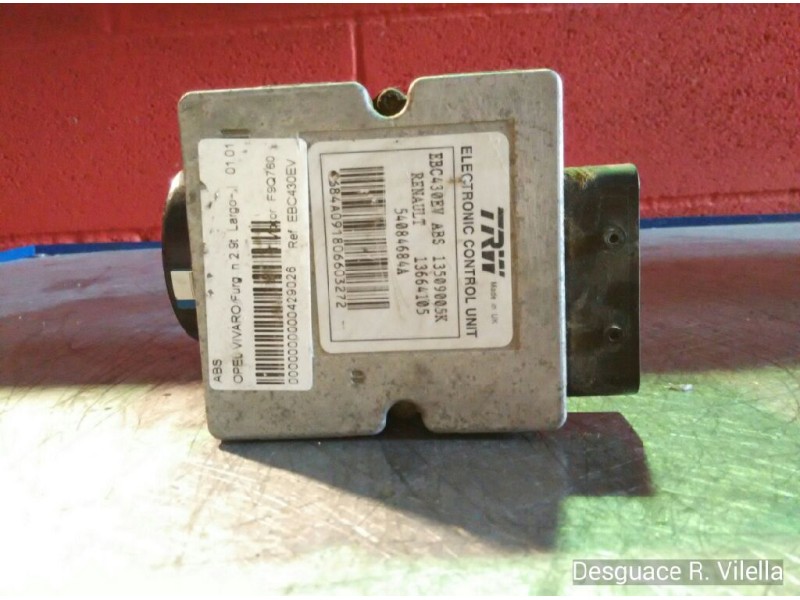 Recambio de abs para opel vivaro furgón 2.9t largo | 01.01 - 12.06 furgón 2.9t largo | 01.01 - 12.06 referencia OEM IAM EBC430EV