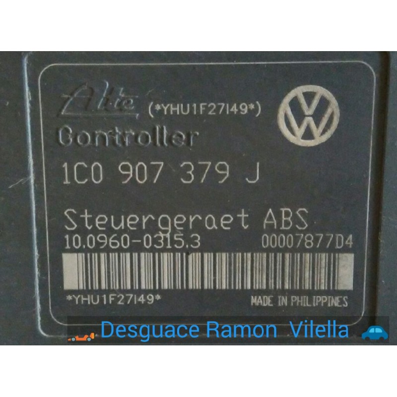 Recambio de abs para volkswagen golf iv berlina (1j1) conceptline | 09.97 - 12.02 conceptline | 09.97 - 12.02 referencia OEM IAM
