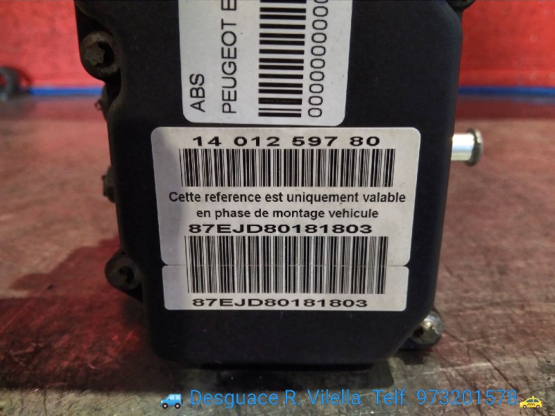 Recambio de abs para peugeot expert kasten furg. | 02.07 - 12.08 referencia OEM IAM 0265800696 1401259780 