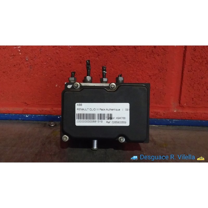 Recambio de abs para renault clio iii pack authentique | 09.05 - 12.06 pack authentique | 09.05 - 12.06 referencia OEM IAM 02658